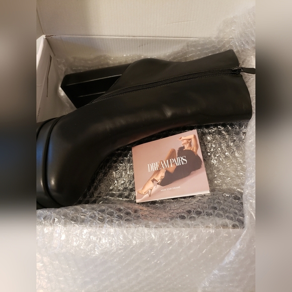 DREAM PAIRS Women's Platform Ankle Boots Chunky High Heels size 9 NEW NO… - Picture 11 of 16